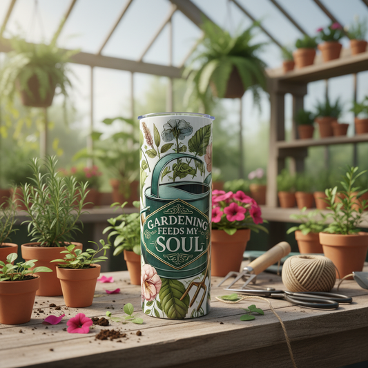 Gardening Feeds My Soul Tumbler Showcase