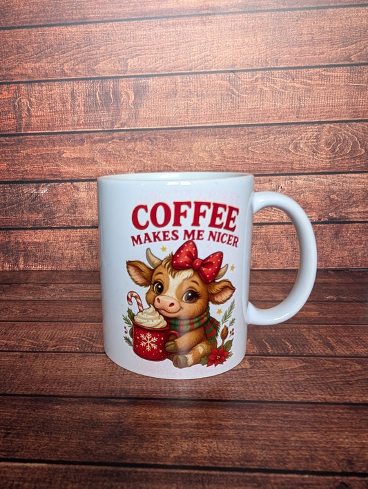 Coffee Makes Me Nicer Mug