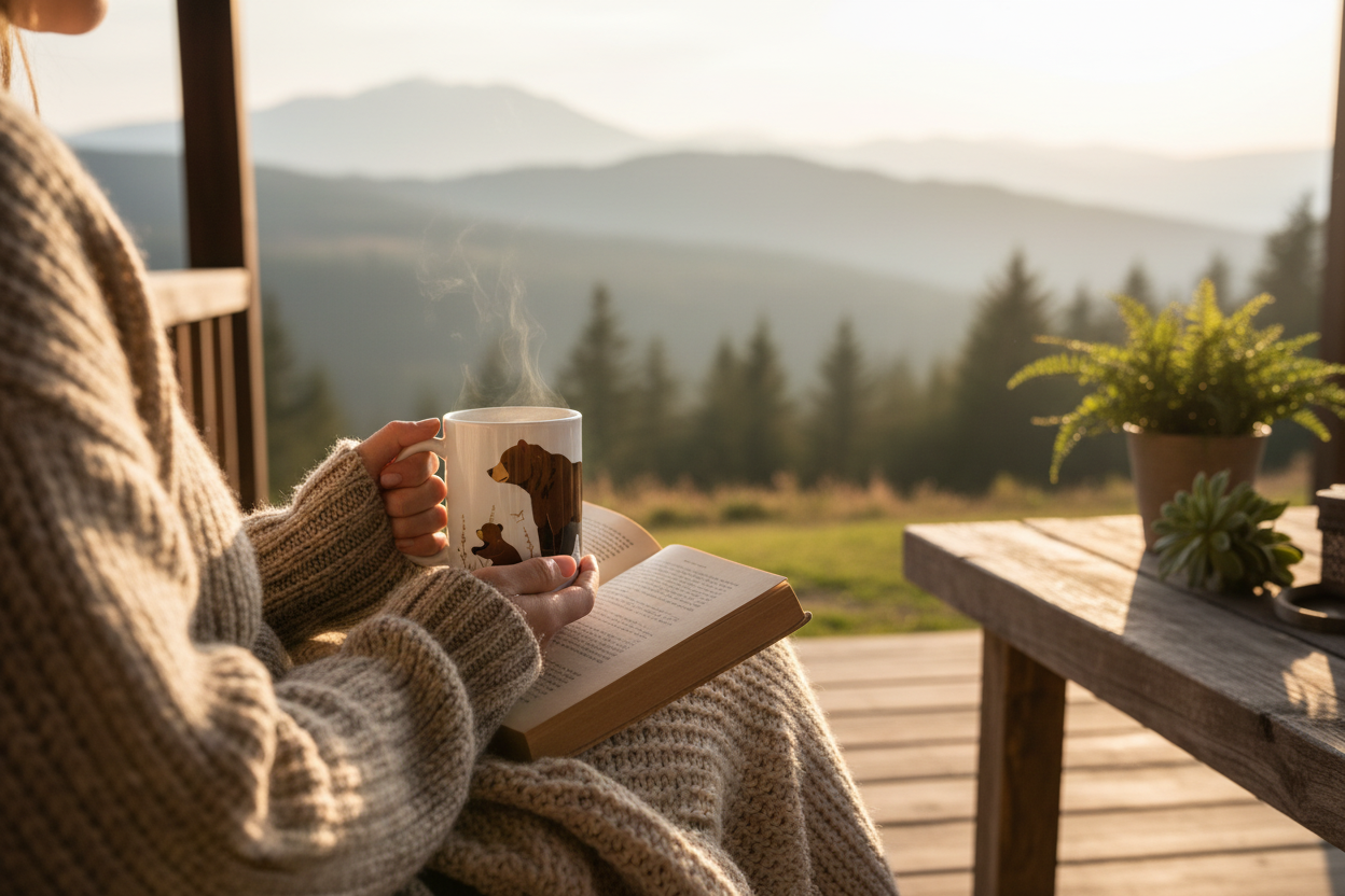 Bears Walking Mug Lifestyle