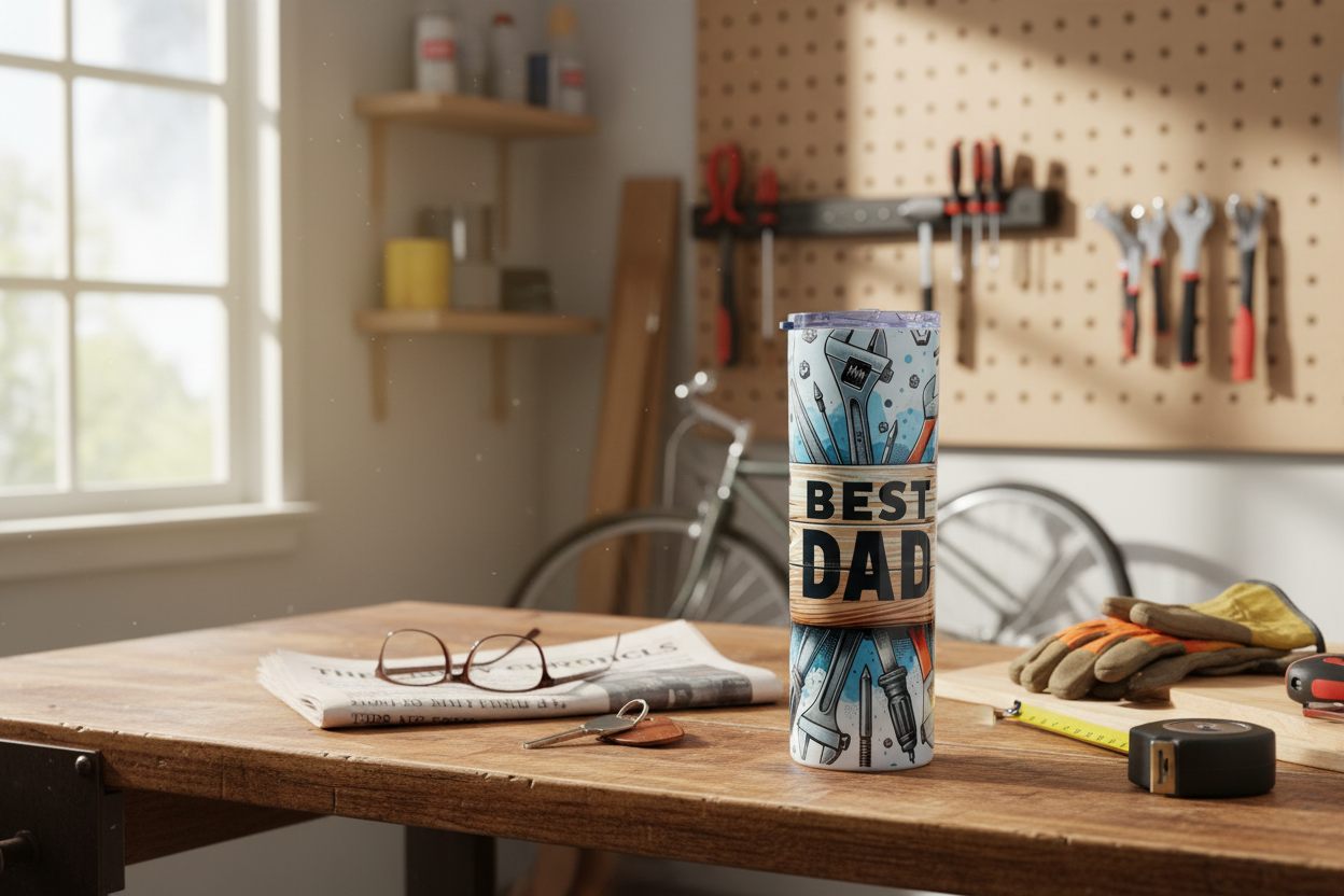 Best Dad 20oz Tumbler Showcase