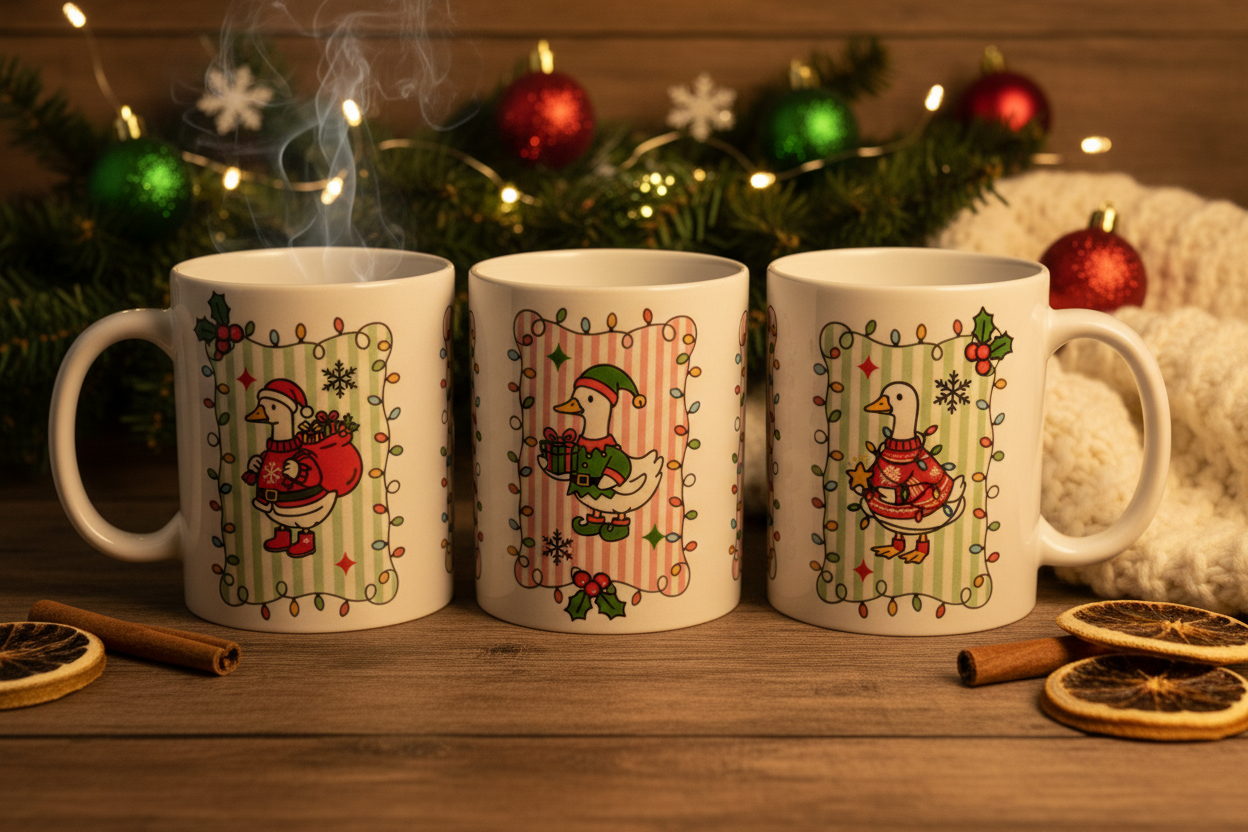 Christmas Duck Mug Showcase