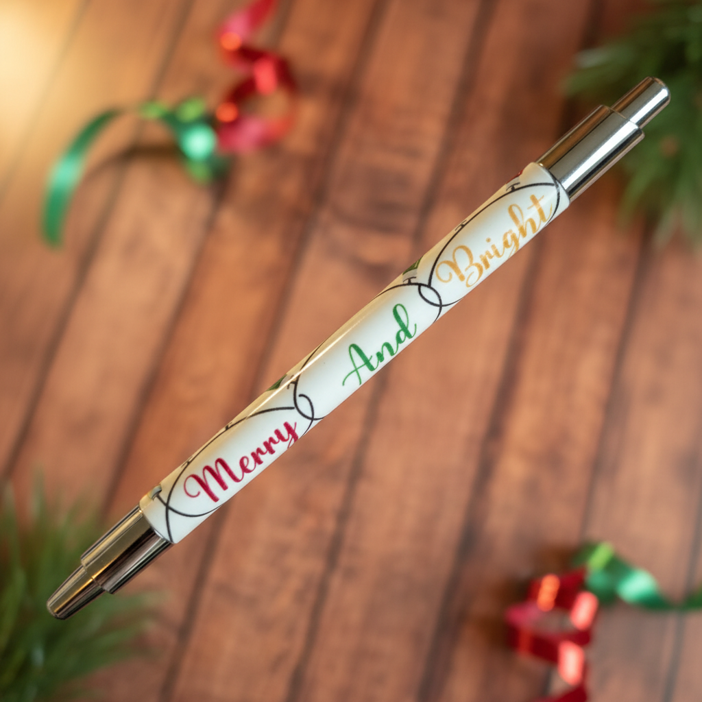 Merry and Bright Pen Close-up