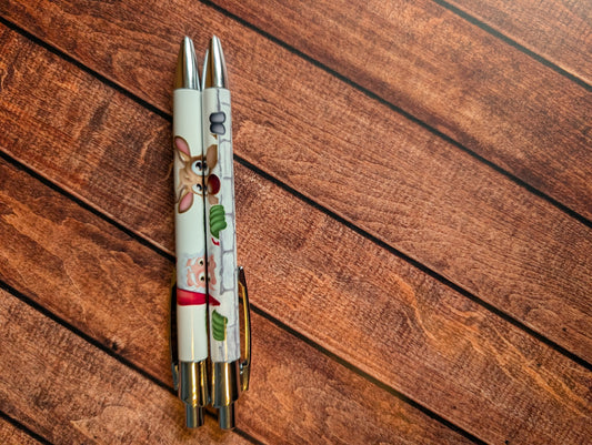Santa and reindeer pen