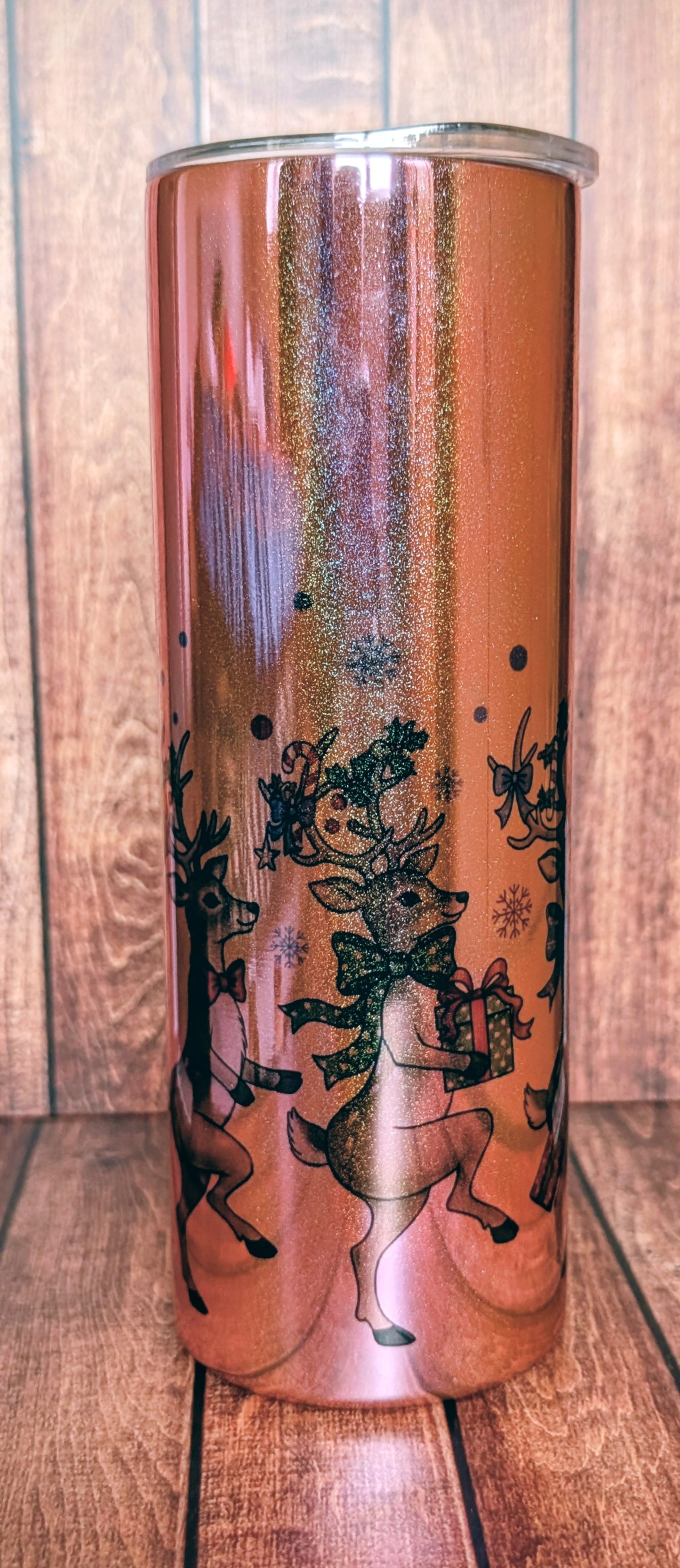 Reindeer 20oz Mirror Tumbler