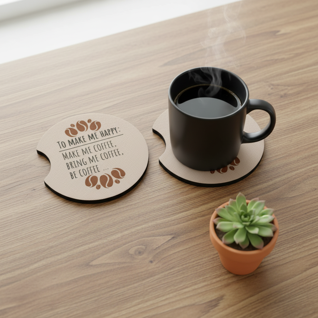 To Make Me Happy Coasters Minimal Overhead